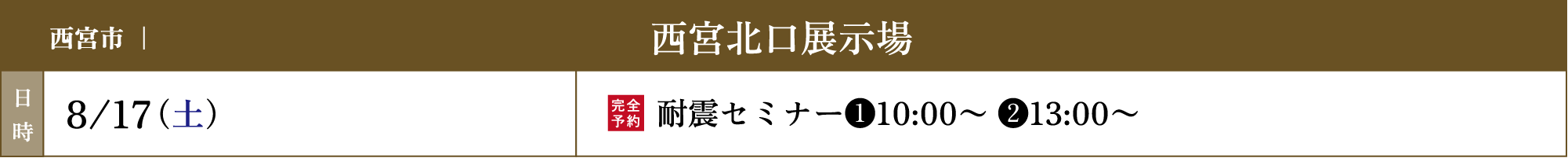 西宮北口展示場