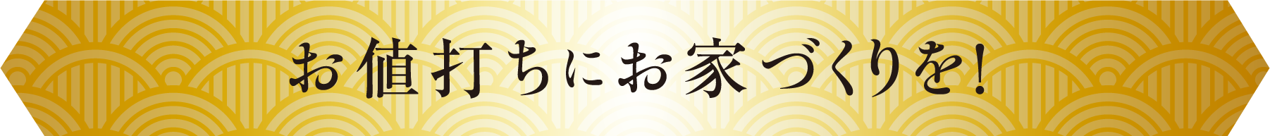 お値打ちにお家づくりを