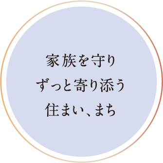 災害にも強いまち、家だから安心